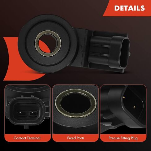 A-Premium Ignition Knock Detonation Sensor Compatible with Volvo XC60 2010-2016, XC90 2006-2014, S60 2011-2016, XC70 2008-2015, S80 2007-2016, S40 2004-2010, V50 2005-2010, V70 & Land Rover LR2 in Kuwait