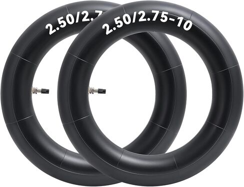 Thickned 40% 2.50/2.75-10 Inner Tube, Heavy Duty 2.50-10 2.75-10 Dirt Bike Tube with TR4 Straight Valve Stem, Compatible with Honda Crf50/Xr50, Razor MX650/MX500, Suzuki DRZ70/JR50, Yamaha PW50 2Pcs in Saudi Arabia