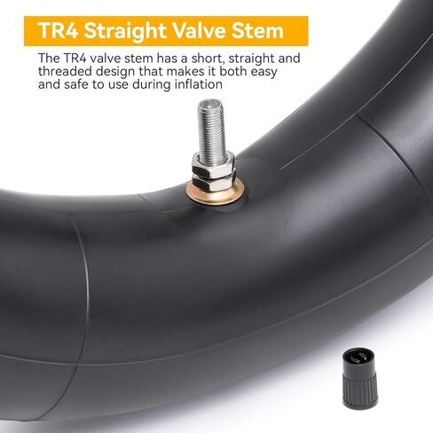 Thickned 40% 2.50/2.75-10 Inner Tube, Heavy Duty 2.50-10 2.75-10 Dirt Bike Tube with TR4 Straight Valve Stem, Compatible with Honda Crf50/Xr50, Razor MX650/MX500, Suzuki DRZ70/JR50, Yamaha PW50 2Pcs in Saudi Arabia