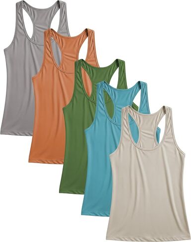 Women's Racerback Tank Tops | Ultra Soft & Stretch Spandex Sport Tanks | Multi Packs & Colors in Saudi Arabia