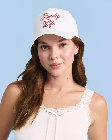 xo, Fetti Trophy Wife Trucker Hat | White, Red Embroidery, Snapback, Adjustable Fit, Bachelorette, Bridal Shower, Bride Gift, Party Hat, Engagement, Wifey in Saudi Arabia