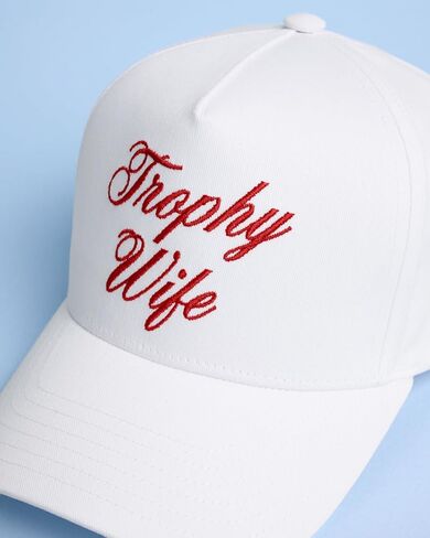 xo, Fetti Trophy Wife Trucker Hat | White, Red Embroidery, Snapback, Adjustable Fit, Bachelorette, Bridal Shower, Bride Gift, Party Hat, Engagement, Wifey in Saudi Arabia