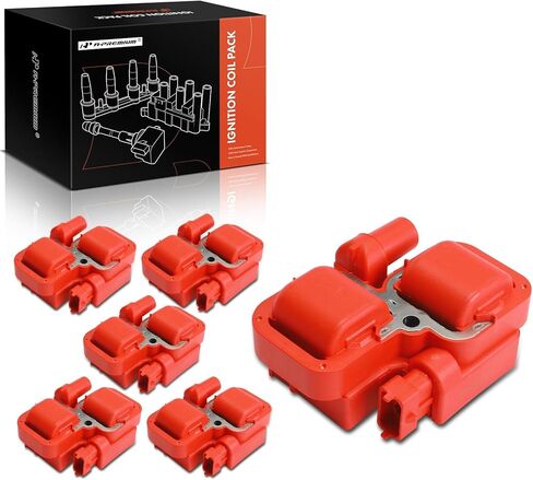 حزمة ملف إشعال المحرك الممتاز متوافقة مع مرسيدس بنز E430 E500، CL500 C43 C55 AMG، G500 G55 AMG، ML500 ML55 AMG، R500، S430 S500 والمزيد، استبدال # 0001587303، UF-359، مجموعة 8 قطع in Saudi Arabia
