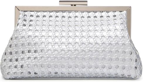 محفظة نسائية منسوجة بسلسلة قابلة للفصل - حقيبة سهرة أنيقة للحفلات وحفلات الزفاف وحفلات الكوكتيل in Kuwait