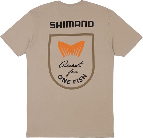 Shimano Quest Tee Color - Tan Size - LG (SH-1FISHSST-LG-TN) Fishing in Saudi Arabia