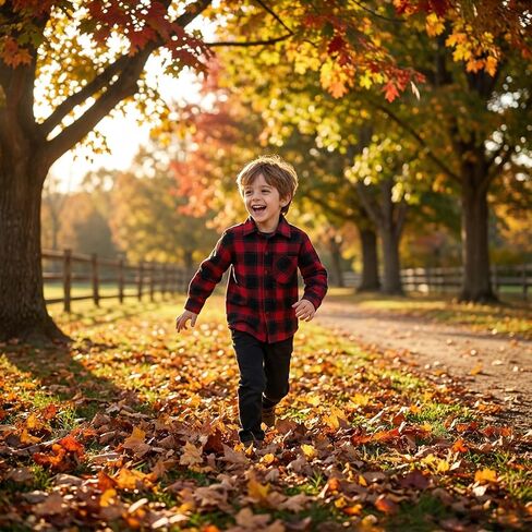 Boys Plaid Flannel Shirt 2 Piece Boy Clothes Long Sleeve Button Down Tops Outfits in Saudi Arabia