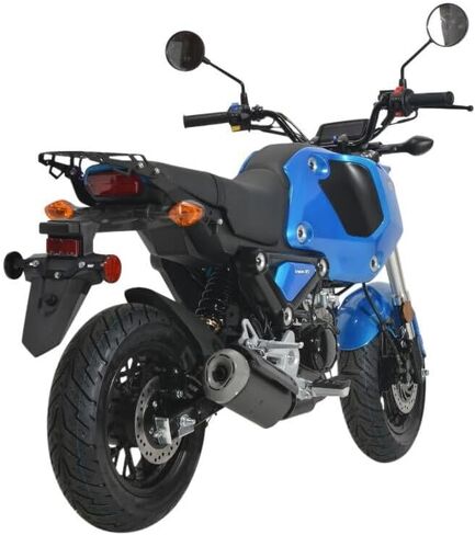 HHH 125cc Motorcycle Bike Vroom 125 Street Scooter 125cc Motorcycle Gas Bike, Scooter with Big Headlights (Blue) - Large in Saudi Arabia
