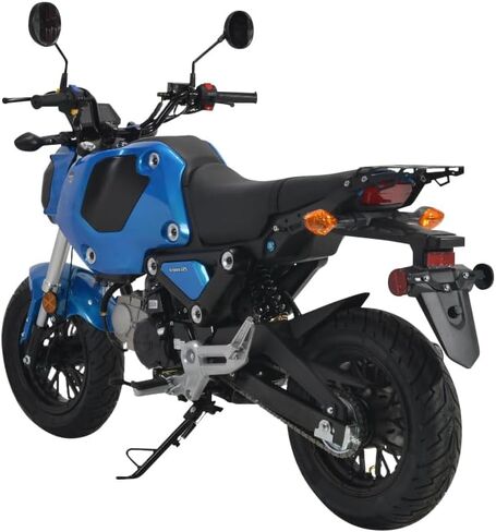 HHH 125cc Motorcycle Bike Vroom 125 Street Scooter 125cc Motorcycle Gas Bike, Scooter with Big Headlights (Blue) - Large in Saudi Arabia