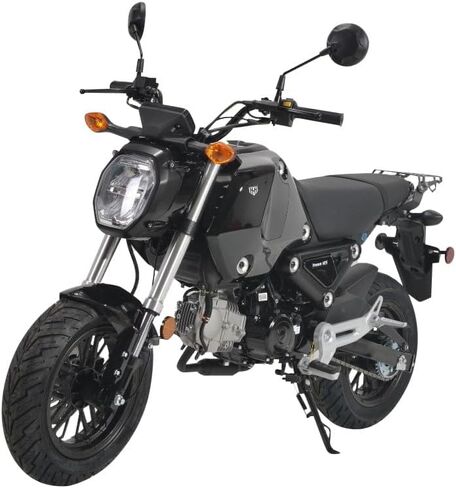 دراجة نارية HHH 125cc Vroom 125 Street Scooter 125cc دراجة نارية تعمل بالغاز، سكوتر مع مصابيح أمامية كبيرة (أزرق) - كبير in Kuwait