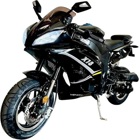 Venom x18 50cc Ninja Motorcycle, Moped Scooter, Automatic RX1, 12" DOT-Approved Tires, Hydraulic Shock Absorber, GY6 Engine, No Motorcycle License Required, Top-Tier Quality in Kuwait
