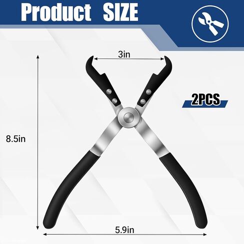 قطعتان من كماشة مشبك مقبض الباب، أداة إزالة حواف لوحة تشكيل الزجاج الأمامي، لفافات النوافذ مقاس 8.5 بوصة ومزيل مشبك القولبة للإصلاح الداخلي للسيارات، تركيب الراديو، إصلاح الأثاث in Kuwait