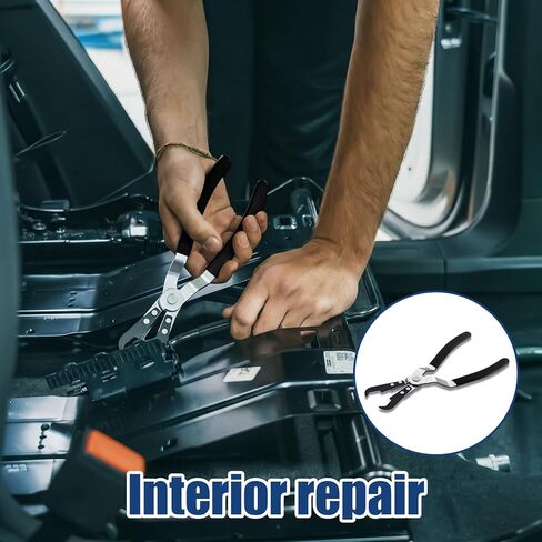 قطعتان من كماشة مشبك مقبض الباب، أداة إزالة حواف لوحة تشكيل الزجاج الأمامي، لفافات النوافذ مقاس 8.5 بوصة ومزيل مشبك القولبة للإصلاح الداخلي للسيارات، تركيب الراديو، إصلاح الأثاث in Kuwait