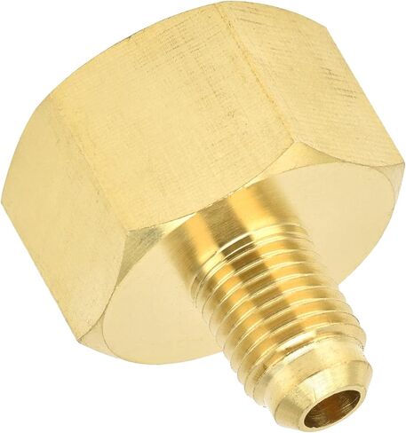 2PCS W21 to 1/4 SAE Refrigerant Charging Adapter Brass HVAC Converter Connector for R32 R134a R407a R404a R422a R422d R507 R407c R417a R437a R407f in Saudi Arabia