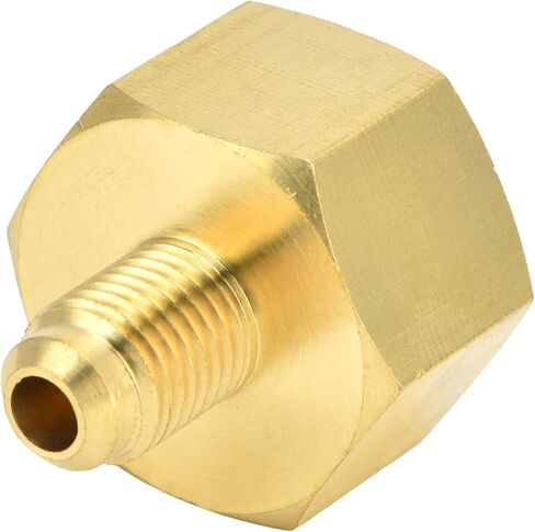 2PCS W21 to 1/4 SAE Refrigerant Charging Adapter Brass HVAC Converter Connector for R32 R134a R407a R404a R422a R422d R507 R407c R417a R437a R407f in Saudi Arabia
