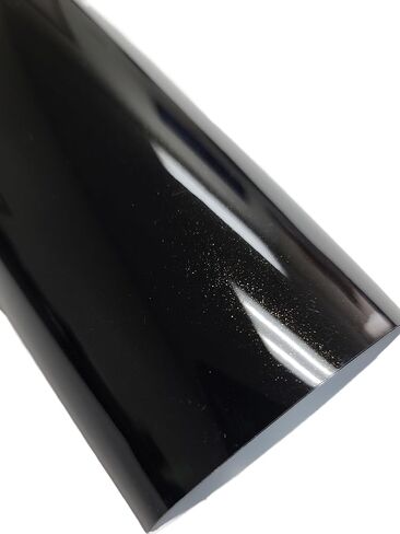 Gloss Black Gold Silver Metallic Paint Protection TPH Shield Bra PPF Car Vehicle Film (Black, 1FT x 5FT) in Kuwait