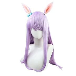Cosplay Wig Purple micro roll to send bow in Saudi Arabia