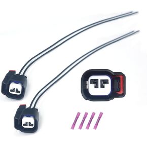 قطعتان من مجموعة أدوات توصيل مستشعر سرعة العجلات ABS - متوافقة مع جيب رام دودج كرايسلر فورد تشيفي جي إم سي، يستبدل #68065018AA، 19352068، 645-134، S-1895، 3U2Z14S411BXAB in Kuwait