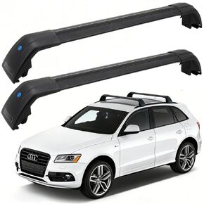 SYDSZ Roof Rack Cross Bars 300lb Compatible with Audi Q5 FY 2018-2026, Flush Side Rails, Heavy Duty Anti-Theft Aluminum Roof Rails Crossbars Rooftop Luggage Racks Carrier in Kuwait