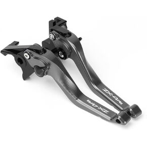 عتلات فرامل قصيرة للدراجة النارية متوافقة مع K.awasaki Ninja ZX4R ZX4RR 2023 2024 2025 | مقابض الرافعات الأمامية الأقصر ZX-4R ZX-4RR ZX 4R 4RR الملحقات (ZX4RR-أسود) in Kuwait