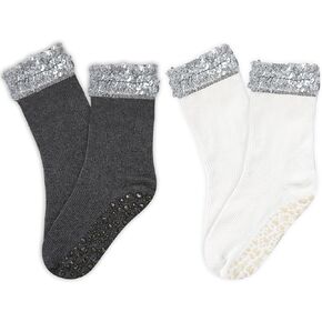 3 أزواج من الجوارب البيلاتيس اللطيفة للنساء بريق الترتر غير قابلة للانزلاق لليوجا، باري in Kuwait