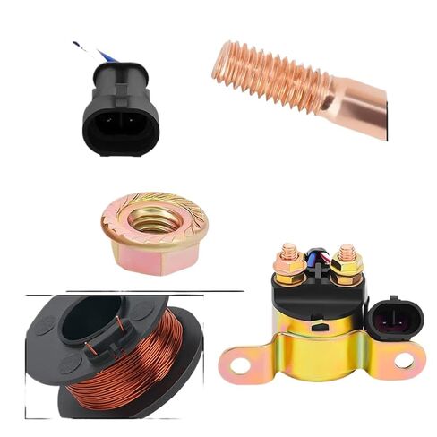 Motorcycle Starter Relay Solenoid Compatible with Models Including 700 EFI (2007), 800, 550 Touring, 400, 570, X2, ETX, ACE500, ACE570, ACE900 in Kuwait