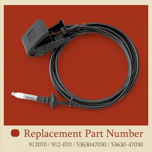 كابل تحرير غطاء المحرك 912-070 متوافق مع Toyota Prius 2004 2005 2006 2007 2008 2009 كابلات تحرير مزلاج الغطاء الأمامي مع استبدال المقبض 53630-47030 5363047030 912070 in Kuwait