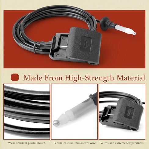 كابل تحرير غطاء المحرك 912-070 متوافق مع Toyota Prius 2004 2005 2006 2007 2008 2009 كابلات تحرير مزلاج الغطاء الأمامي مع استبدال المقبض 53630-47030 5363047030 912070 in Kuwait