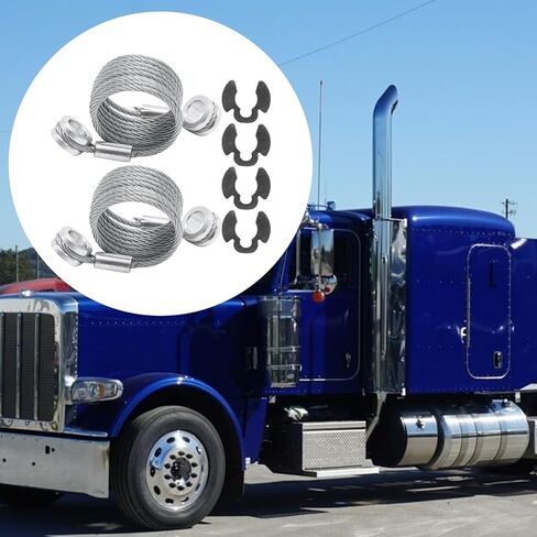 طقم كابل ضبط غطاء محرك السيارة L92-6017-1065 بطول 41.5 بوصة، بديل لـ Peterbilt 389 388 384، يستبدل L9260171065 in Kuwait