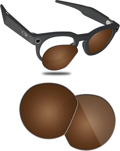 عدسة مستقطبة بديلة متوافقة مع نظارات Oakley Meta HSTN OW8002 مقاس 51 مم، مقاومة للصدمات وملاءمة مثالية in Kuwait