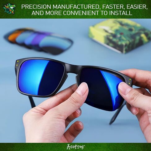 Acefrog 8 Pairs Polarized Replacement Lenses for Oakley Holbrook OO9102 Sunglasses, Perfectly Fit, Anti-scratch, Shatterproof, Value Pack in Kuwait