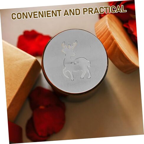 COHEALI Stainless Steel Round Shade Topper Elk Pattern Cover Enhances Aesthetic Appeal and Scented Candles and Wind in Saudi Arabia