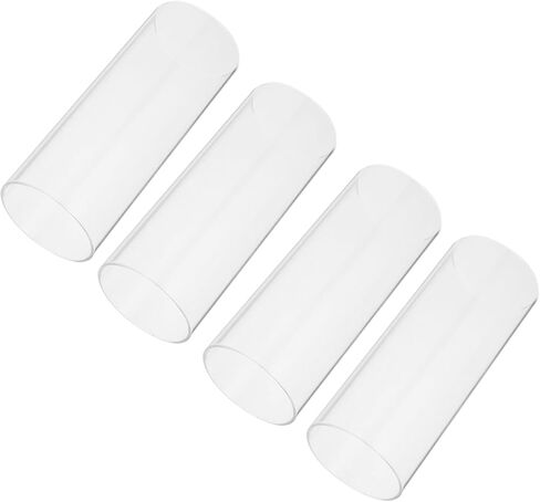 PRETYZOOM 4pcs Glass Candle Covers Windproof Candle Shades Decorative Glass Holders for Weddings Parties and Home Decor in Saudi Arabia