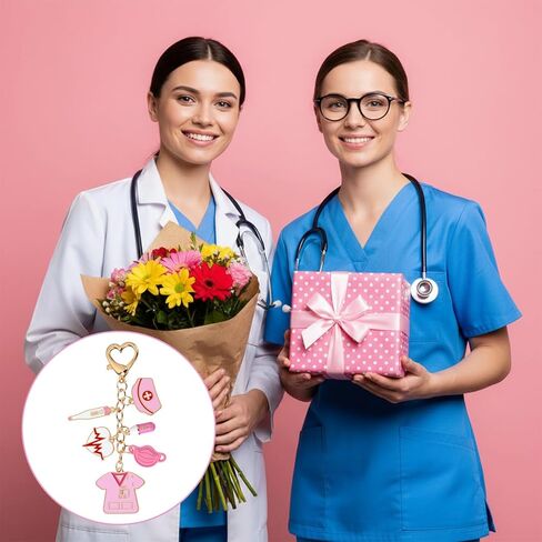 Nurse Gifts for Women Keychain, Nursing Gift for School Nurses Student Graduation Future Medical Practitioner Registered Nurse Appreciation Female Nurses Day Week Christmas Gifts Accessories in Saudi Arabia