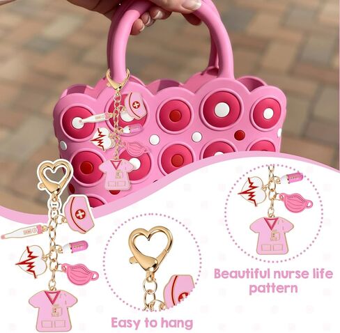 Nurse Gifts for Women Keychain, Nursing Gift for School Nurses Student Graduation Future Medical Practitioner Registered Nurse Appreciation Female Nurses Day Week Christmas Gifts Accessories in Saudi Arabia