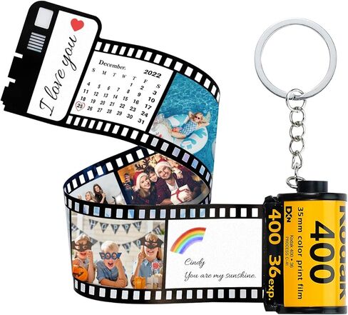 سلسلة مفاتيح SOUFEEL Film Roll Keychain مخصصة مع صورة شخصية لهدايا بكرة ذاكرة الكاميرا لذكرى عيد الميلاد in Kuwait