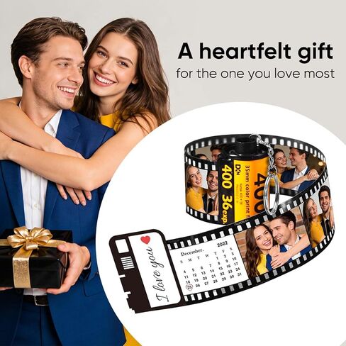 سلسلة مفاتيح SOUFEEL Film Roll Keychain مخصصة مع صورة شخصية لهدايا بكرة ذاكرة الكاميرا لذكرى عيد الميلاد in Kuwait