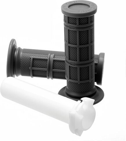 TTR50 Grips, 3/4 Handlebar Grips for TTR50 TT-R50 TT-R50E Kid Bikes 3/4" Half-Waffle Handle Bar Soft Grip Throttole Tube Accessories with Tube (Black) in Saudi Arabia
