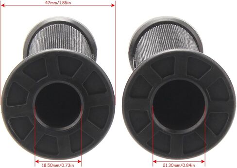 TTR50 Grips, 3/4 Handlebar Grips for TTR50 TT-R50 TT-R50E Kid Bikes 3/4" Half-Waffle Handle Bar Soft Grip Throttole Tube Accessories with Tube (Black) in Saudi Arabia