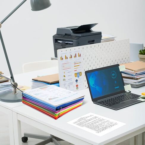 9 عبوات من منظم مجلدات الملفات البلاستيكية القابلة للتوسيع، أظرف شفافة مقاومة للماء، مجلد مستندات مع قفل سريع وجيب، سعة كبيرة، 9 ألوان، مقاس Letter/A4 مناسب in Kuwait