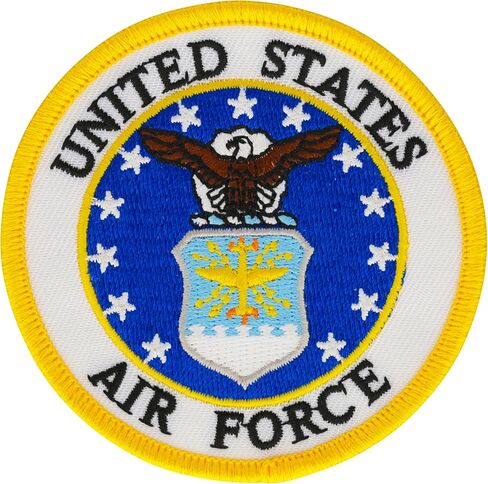 United States Air Force USAF Circular Embroidered Patch, with Iron-On Adhesive (Full Color) in Saudi Arabia