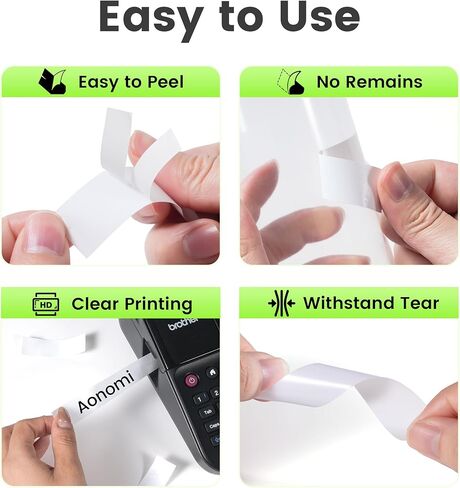 شريط أبيض مصفح 18 مم 0.7 بديل لشريط صانع الملصقات Brother TZe-241 متوافق مع P-Touch TZ TZe 3/4 بوصة أسود على أبيض TZE241 لـ PT-D400 PTD410 PTD600 PT-D610BT عبوات Wonfoucs، 4 عبوات in Kuwait