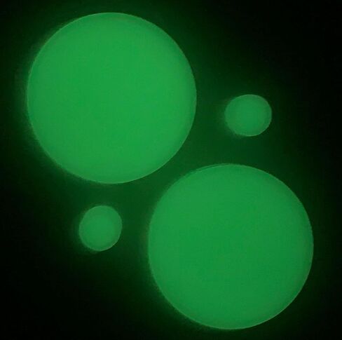 PAIR of Unique Glow in the Dark Solid Silicone Double Flare Plugs - Tunnels - Body Jewelry - Gauges up to 2"! in Saudi Arabia
