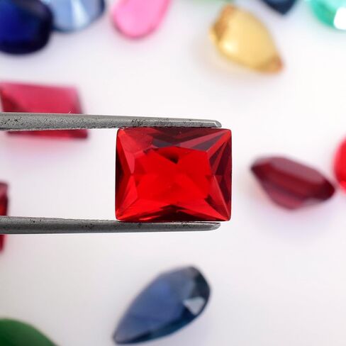 Mixed Natural Glass Loose Gemstones | Grade A+ (Natural Inclusions) | Hand Cut & Polished Gemstone Mix | Bulk Gemstone Lot for Jewelry Making, Craft, Healing (100 Carats) in Kuwait