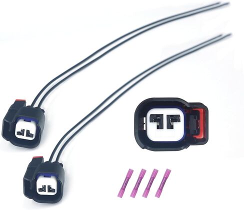 قطعتان من مجموعة أدوات توصيل مستشعر سرعة العجلات ABS - متوافقة مع جيب رام دودج كرايسلر فورد تشيفي جي إم سي، يستبدل #68065018AA، 19352068، 645-134، S-1895، 3U2Z14S411BXAB in Kuwait