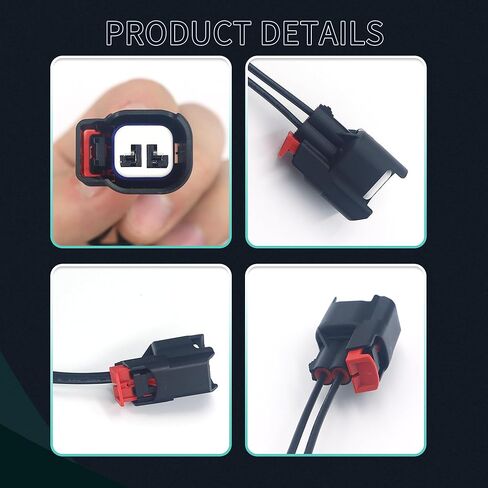 قطعتان من مجموعة أدوات توصيل مستشعر سرعة العجلات ABS - متوافقة مع جيب رام دودج كرايسلر فورد تشيفي جي إم سي، يستبدل #68065018AA، 19352068، 645-134، S-1895، 3U2Z14S411BXAB in Kuwait