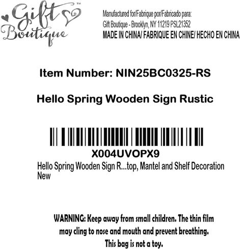 Hello Spring Wooden Sign – Rustic Farmhouse Tiered Tray Decor, Seasonal Spring Tabletop, Mantel and Shelf Decoration in Saudi Arabia