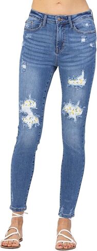 Judy Blue Lemon Patch High Waist Skinny Jeans! A Great Form Fitting Jean! (Style: 88233) (15) in Saudi Arabia