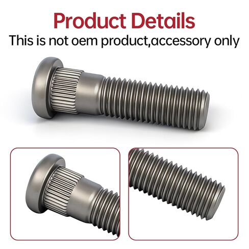 10 Pack 610-568 Wheel Lug Studs- M12x1.5 Compatible with Hyundai Elantra Accent Sonata Tucson, Kia Optima Soul Replaces 51752-07000 0K99333062A in Kuwait