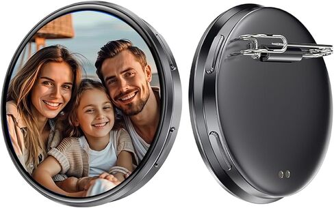 دبوس شارة رقمي مع مساحة تخزين 128 ميجابايت، شارة شاشة إلكترونية ذكية تعمل باللمس مقاس 1.95 بوصة عالية الدقة للصور وملفات GIF ومقاطع فيديو 15 ثانية، ودبوس رقمي للتحكم في تطبيق بلوتوث لحقائب الظهر in Kuwait