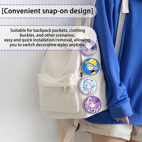 دبوس شارة رقمي مع مساحة تخزين 128 ميجابايت، شارة شاشة إلكترونية ذكية تعمل باللمس مقاس 1.95 بوصة عالية الدقة للصور وملفات GIF ومقاطع فيديو 15 ثانية، ودبوس رقمي للتحكم في تطبيق بلوتوث لحقائب الظهر in Kuwait